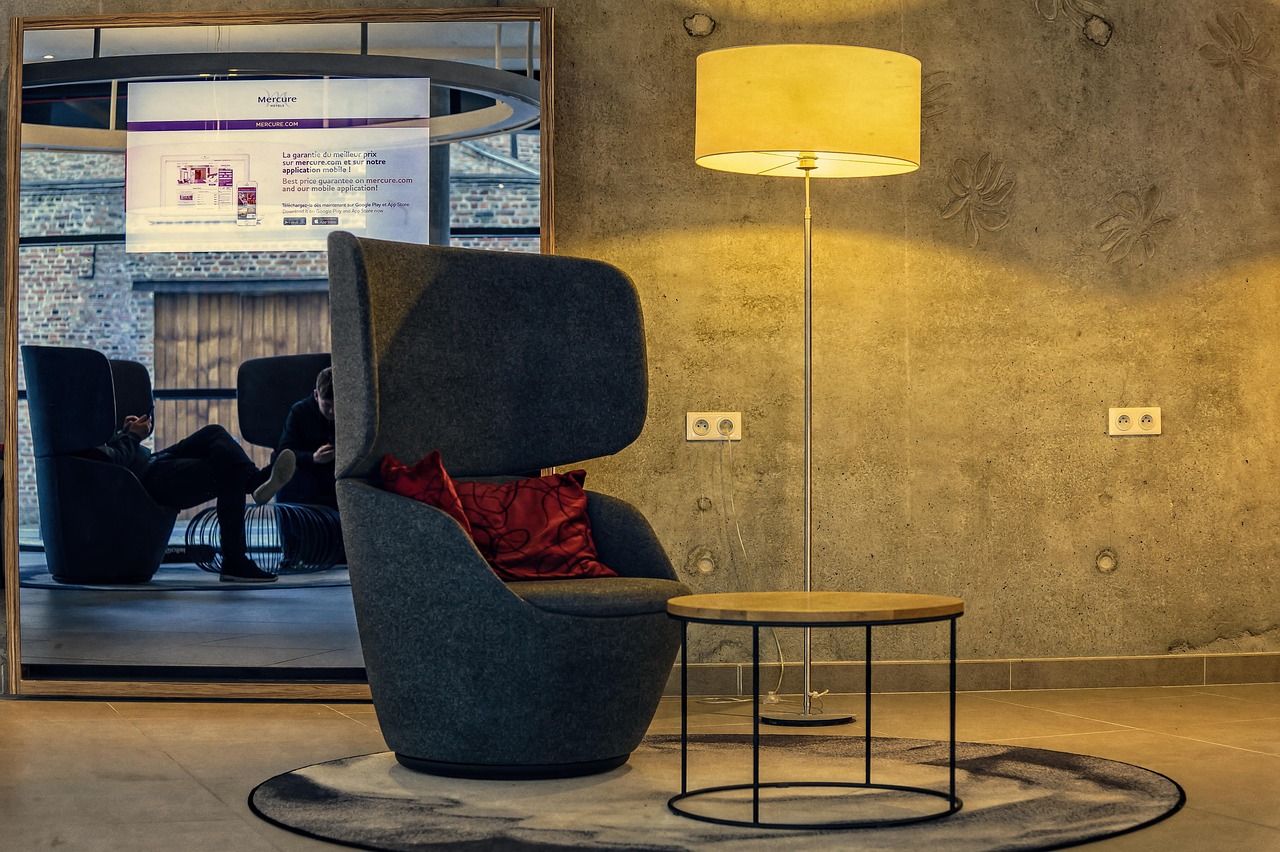 Hotel lobby interior